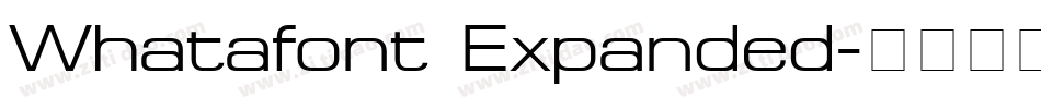 Whatafont Expanded字体转换
